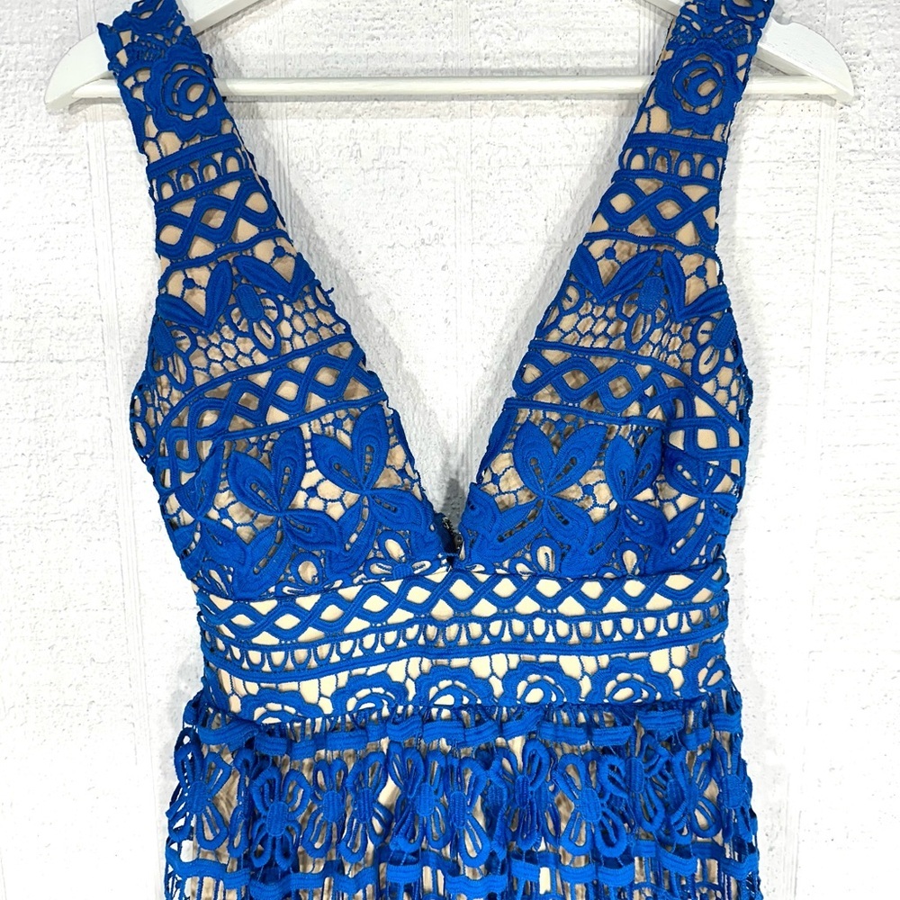 Lulus lace midi dress blue size XS - Picture 2 of 9